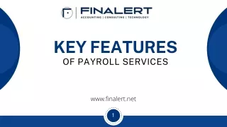 Key features of payroll services