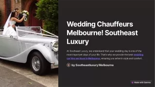 Wedding-Chauffeurs-Melbourne-Southeast-Luxury