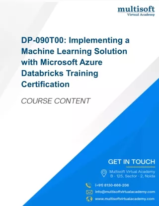 DP-090T00 Implementing a Machine Learning Solution with Microsoft Azure Databricks Training Certification - PPT (2)