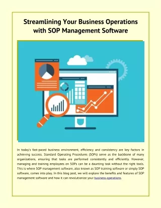 Streamlining Your Business Operations with SOP Management Software