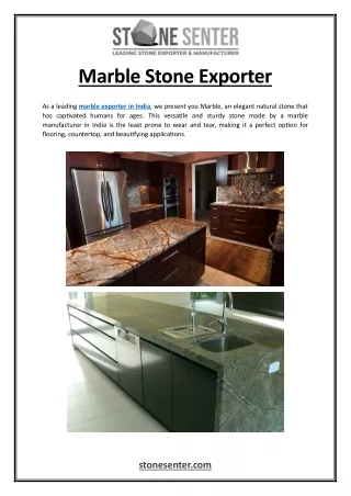 Marble Stone Exporter