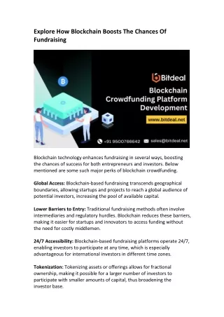 Blockchain Crowdfunding Development