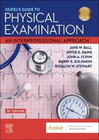 Read ebook [PDF] Seidel's Guide to Physical Examination: An Interprofessional Approach (Mosby's