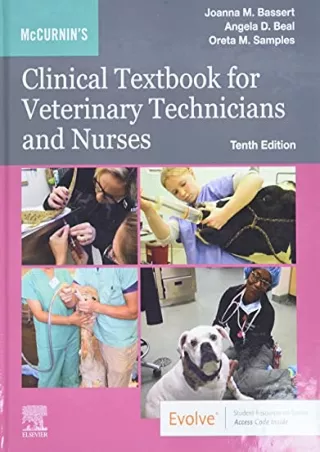 [PDF READ ONLINE] McCurnin's Clinical Textbook for Veterinary Technicians and Nurses