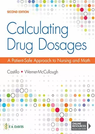 PDF_ Calculating Drug Dosages A Patient-Safe Approach to Nursing and Math