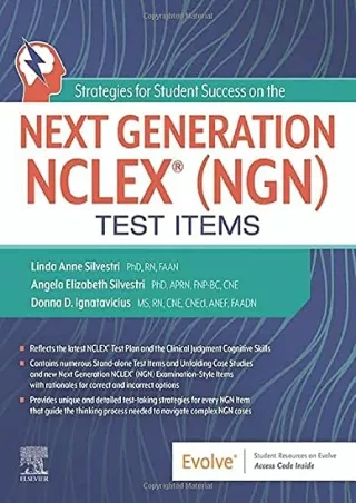 [READ DOWNLOAD] Strategies for Student Success on the Next Generation NCLEX® (NGN) Test Items