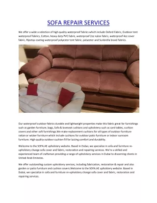 SOFA REPAIR SERVICE1