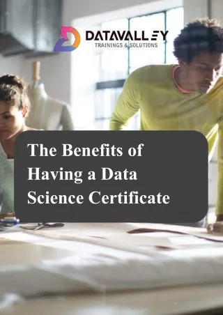 The Benefits of Having a Data Science Certificate