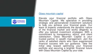 Glass Mountain Capital Strongcreditrepair.com