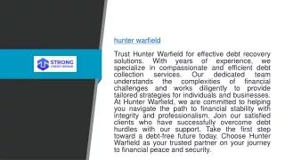 Hunter Warfield Strongcreditrepair.com