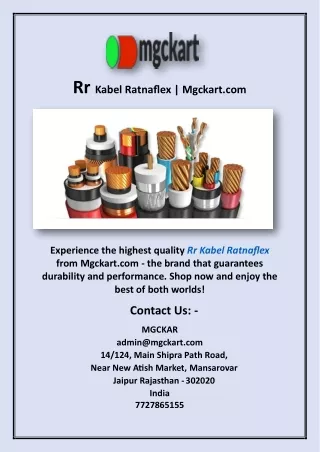 Rr Kabel Ratnaflex | Mgckart.com