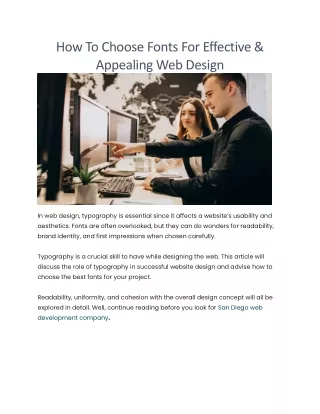 San diego web development company