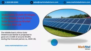 Middle East & Africa Solar Greenhouse Market