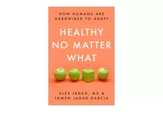 Download Healthy No Matter What How Humans Are Hardwired to Adapt for ipad