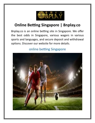 Online Betting Singapore