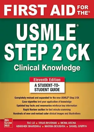 PDF/READ First Aid for the USMLE Step 2 CK, Eleventh Edition ipad