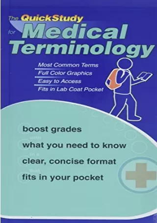 READ [PDF] The Quick Study for Medical Terminolgy (Quickstudy Books) download