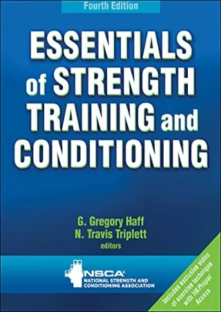 PDF/READ Essentials of Strength Training and Conditioning free