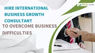 Hire International Business Growth Consultant