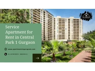 Fully Furnished Apartment for Rent in Gurgaon | Central Park 1 Gurgaon