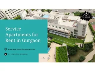 Fully Furnished Apartment for Rent in Gurgaon | Service Apartments