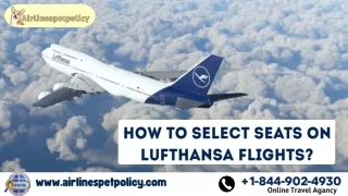 How to Select Seats on Lufthansa Flights?