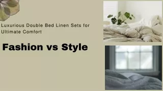 Double Bed Linen Sets: A Touch of Elegance