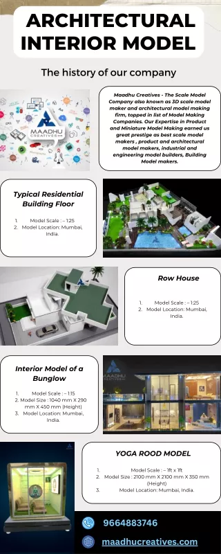Interior Architectural Model Making Company in India