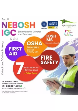 Empowering Future HSE Industry Leaders: NEBOSH IGC with Green World Group.