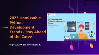 2023 Unmissable Python Development Trends - Stay Ahead of the Curve