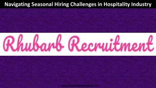 Navigating Seasonal Hiring Challenges in Hospitality Industry