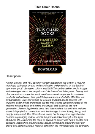 [PDF READ ONLINE] This Chair Rocks