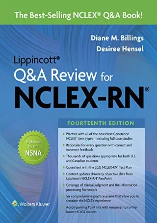 get [PDF] Download Lippincott Q&A Review for NCLEX-RN (Lippioncott's Review For NCLEX-RN)