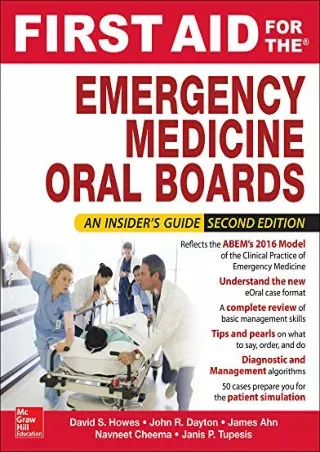 PDF/READ First Aid for the Emergency Medicine Oral Boards, Second Edition