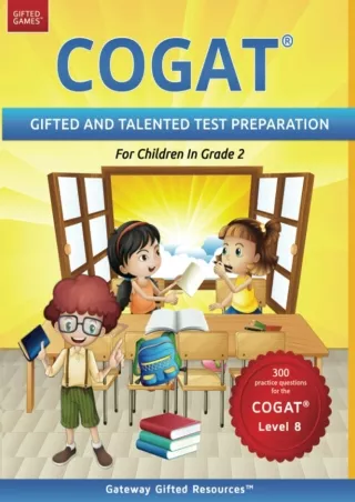 [Ebook] COGAT Test Prep Grade 2 Level 8: Gifted and Talented Test Preparation Book -