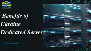 Unlock maximum efficiency with a Ukraine Dedicated Server