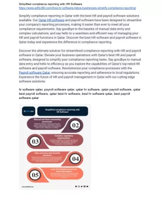 "Qatar's Best HR Software for Compliance Reporting"