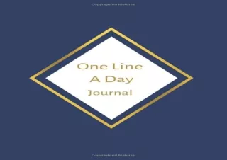 DOWNLOAD PDF One Line a Day Journal: A Five Year Memory Book | Dated Lined Journ