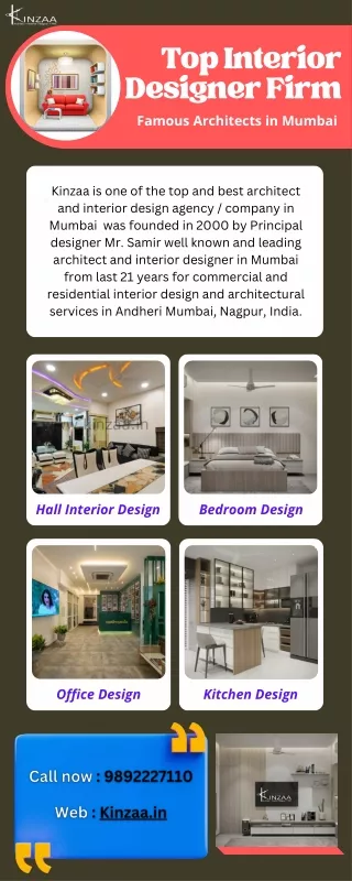 Famous Architects & Top Interior Designer Firm in Mumbai-Kinzaa