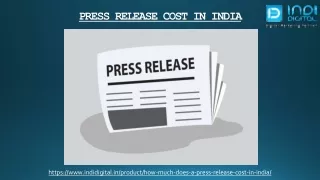 Unveiling the Cost of Press Releases in India