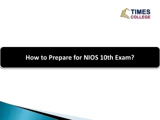 How to Prepare for NIOS 10th Exam?