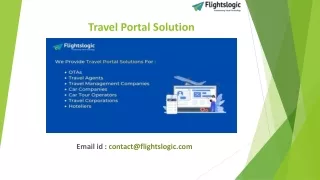 Travel Portal Solution