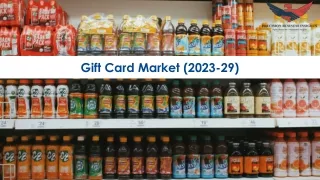 Gift Card Market Size, Growth and Research Report 2029.