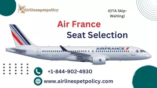 How can I choose a seat on Air France Airlines?