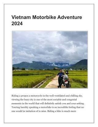 Vietnam Motorbike Adventure 2024