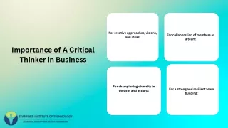 The Competitive Edge: The Vital Importance of Critical Thinkers in Business"