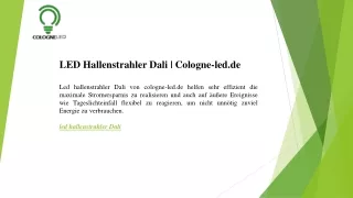 LED Hallenstrahler Dali  Cologne-led.de