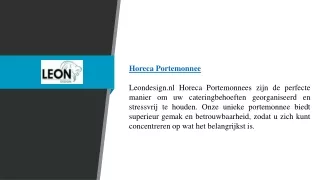 Horeca Portemonnee | Leondesign.nl