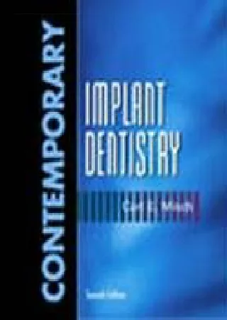 READ [PDF] Contemporary Implant Dentistry ebooks