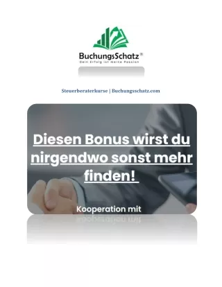 Steuerberaterkurse | Buchungsschatz.com